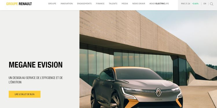 Web de WordPress de Reneault