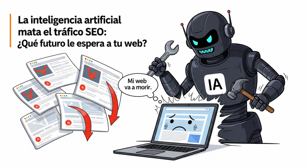 La inteligencia artificial mata el tráfico SEO: ¿Qué futuro le espera a tu web?
