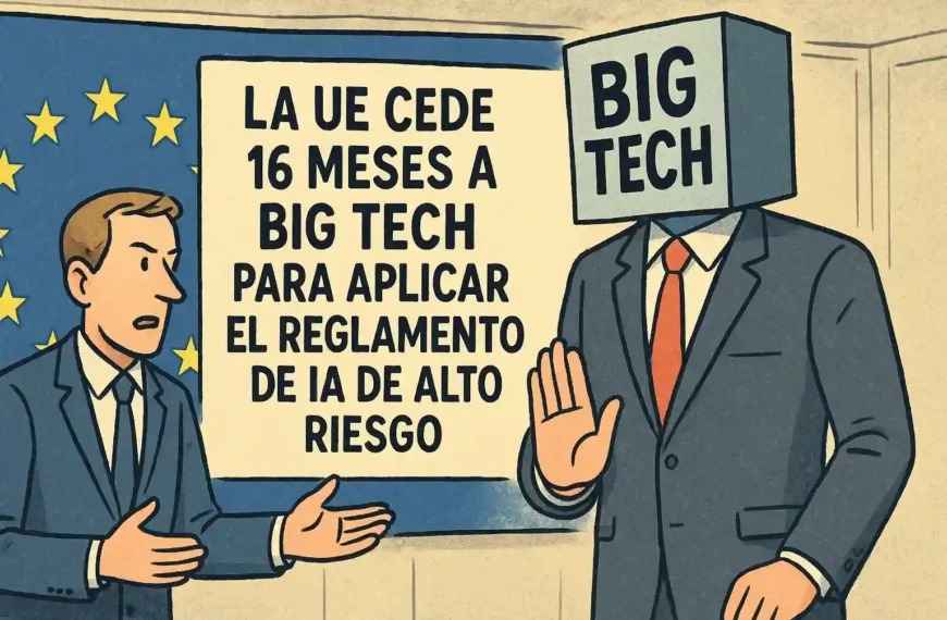 La UE se rinde a la Big Tech: 16 meses extra para la Ley de IA
